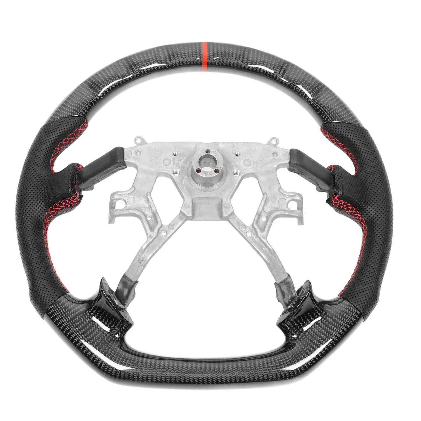 Carbon Fiber & Perforated Leather Steering Wheel for Nissan Patrol Y61 GR GU (1998-2016)