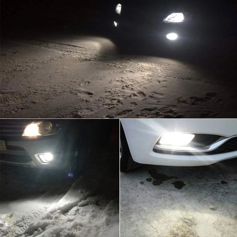 12V LED Fog Light Bulbs for Audi Q7 4L (2010-2015) - Pure White 6000K, IP67 Waterproof