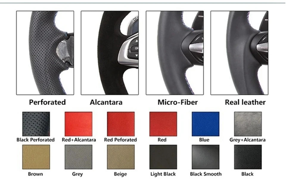 Custom Carbon Fiber Leather Steering Wheel for BMW