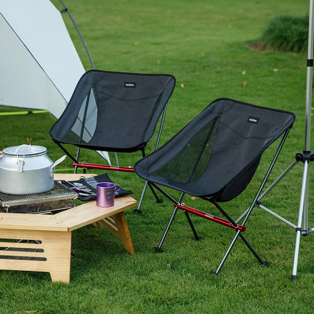 Naturehike Ultralight Folding Moon Chair – Portable Aluminum Alloy Camping Chair (Supports up to 300kg)
