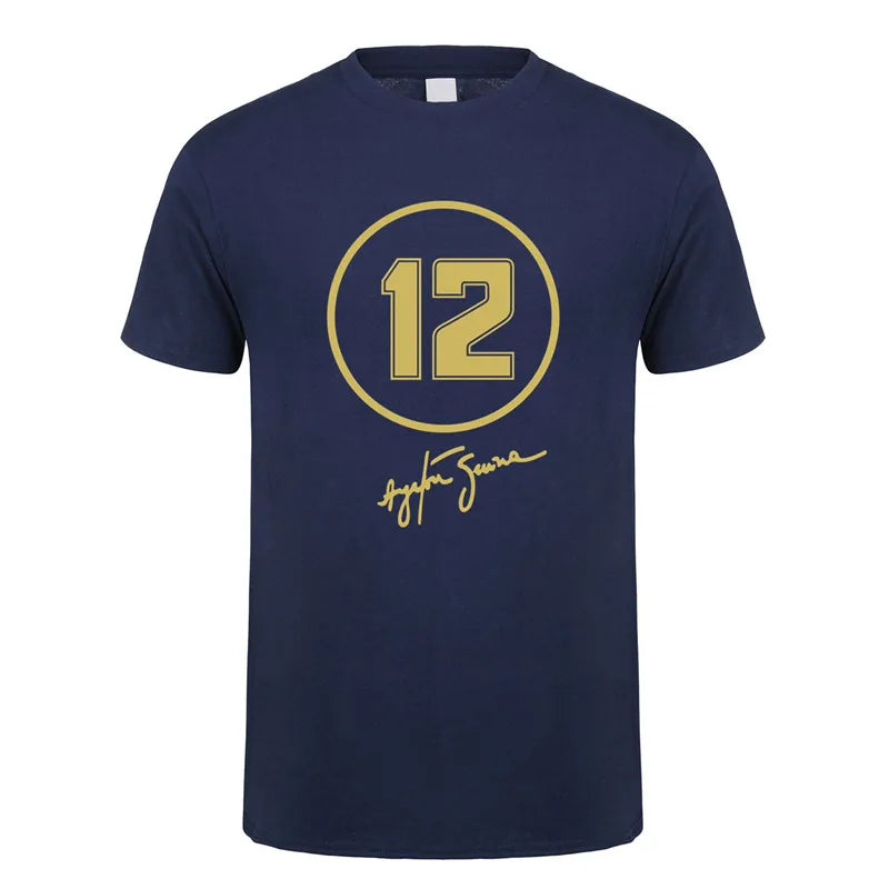 Men's Ayrton Senna Hero T-Shirt - Short Sleeve Casual Cotton Tee