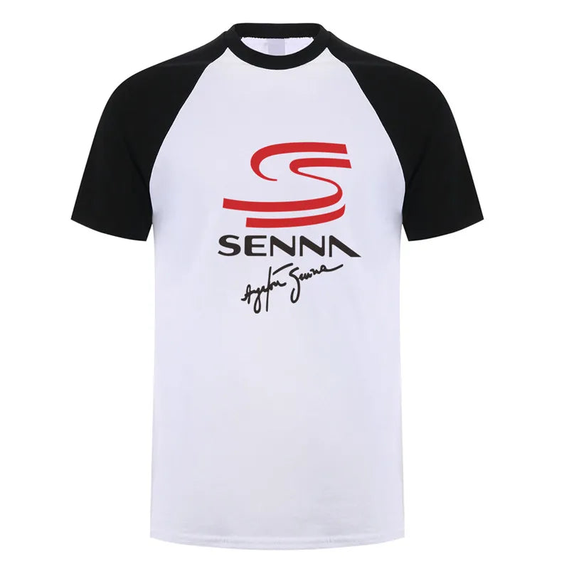 Men's Ayrton Senna Hero T-Shirt - Short Sleeve Casual Cotton Tee