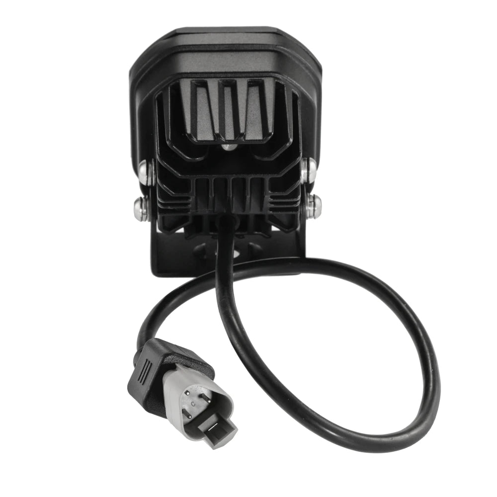 Universal 80W Dual-Color LED Work Light Pair - Amber & White, 6 Modes, IP68 Waterproof