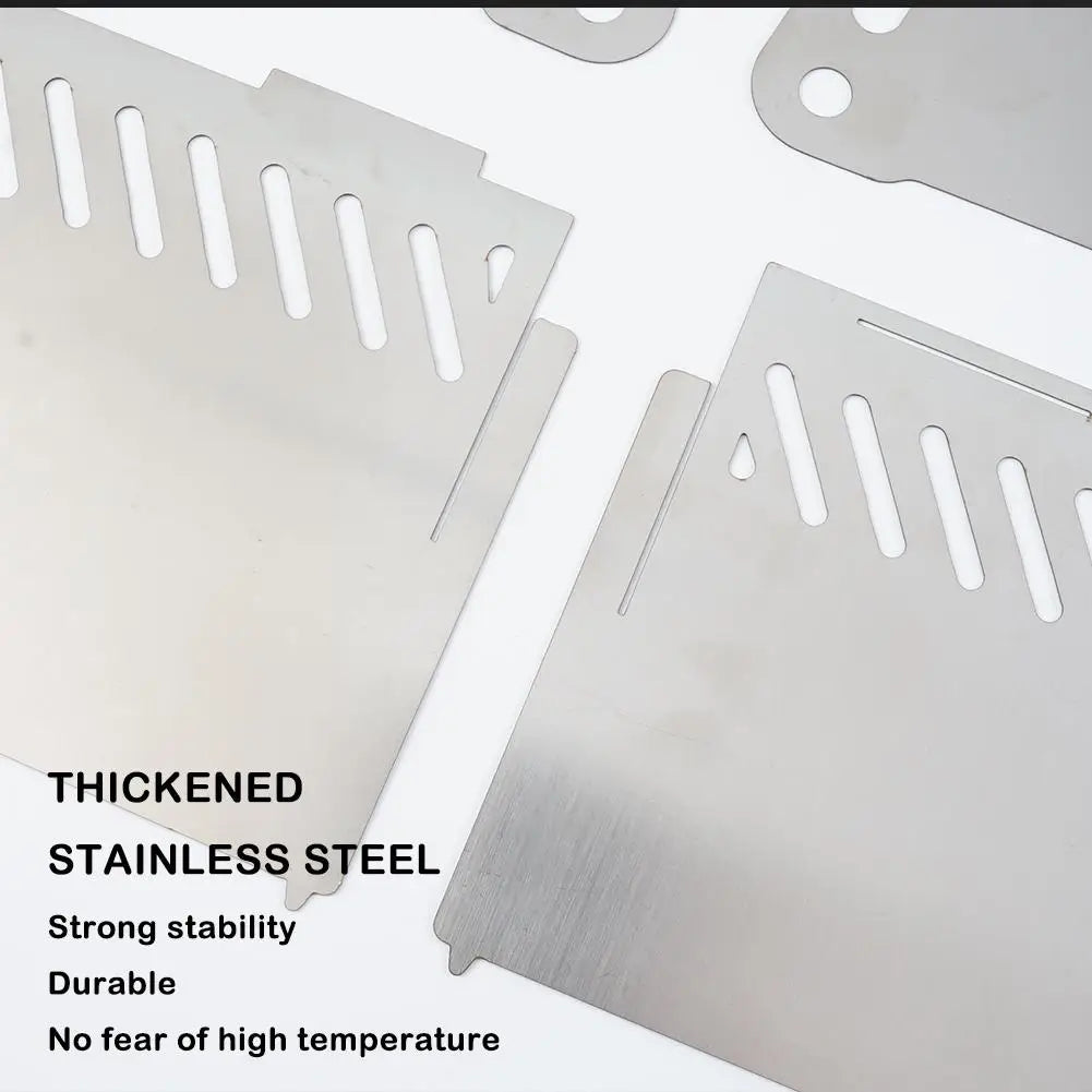 Portable Folding BBQ Grill Stove – Stainless Steel, Compact & Durable
