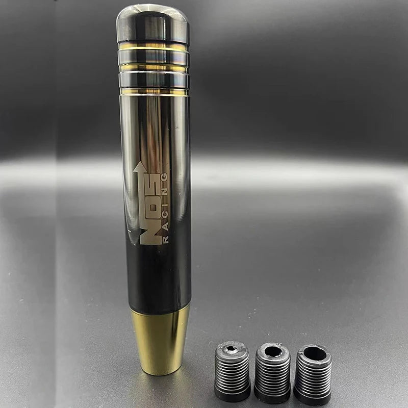 Universal Aluminum Alloy Gear Shift Knob (13cm & 18cm) - Gold & Black