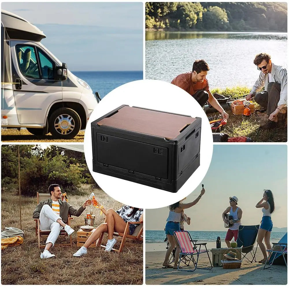 Folding Car Trunk Organizer and Outdoor Camping Storage Box (30L/50L)