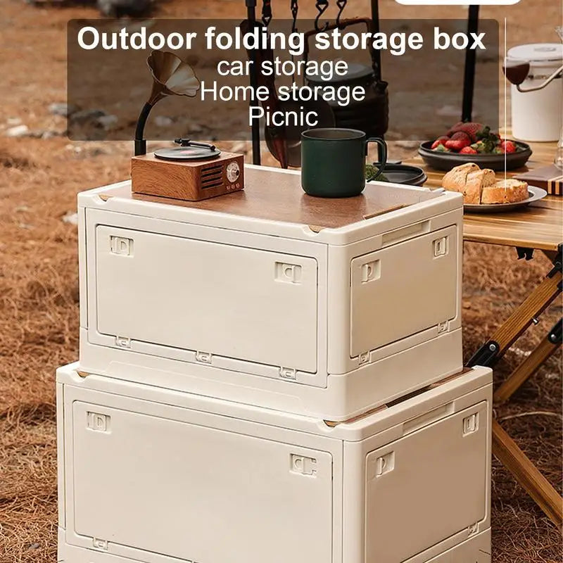 Folding Car Trunk Organizer and Outdoor Camping Storage Box (30L/50L)