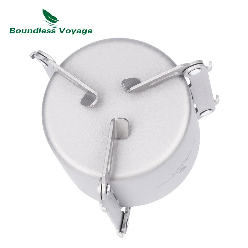 Boundless Voyage Titanium Alcohol Stove - Lightweight, 80ml Capacity, 40-Minute Burn Time