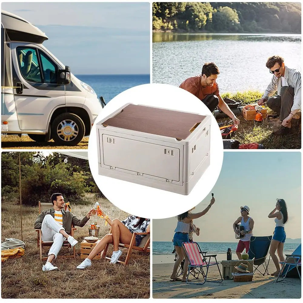 Folding Car Trunk Organizer and Outdoor Camping Storage Box (30L/50L)