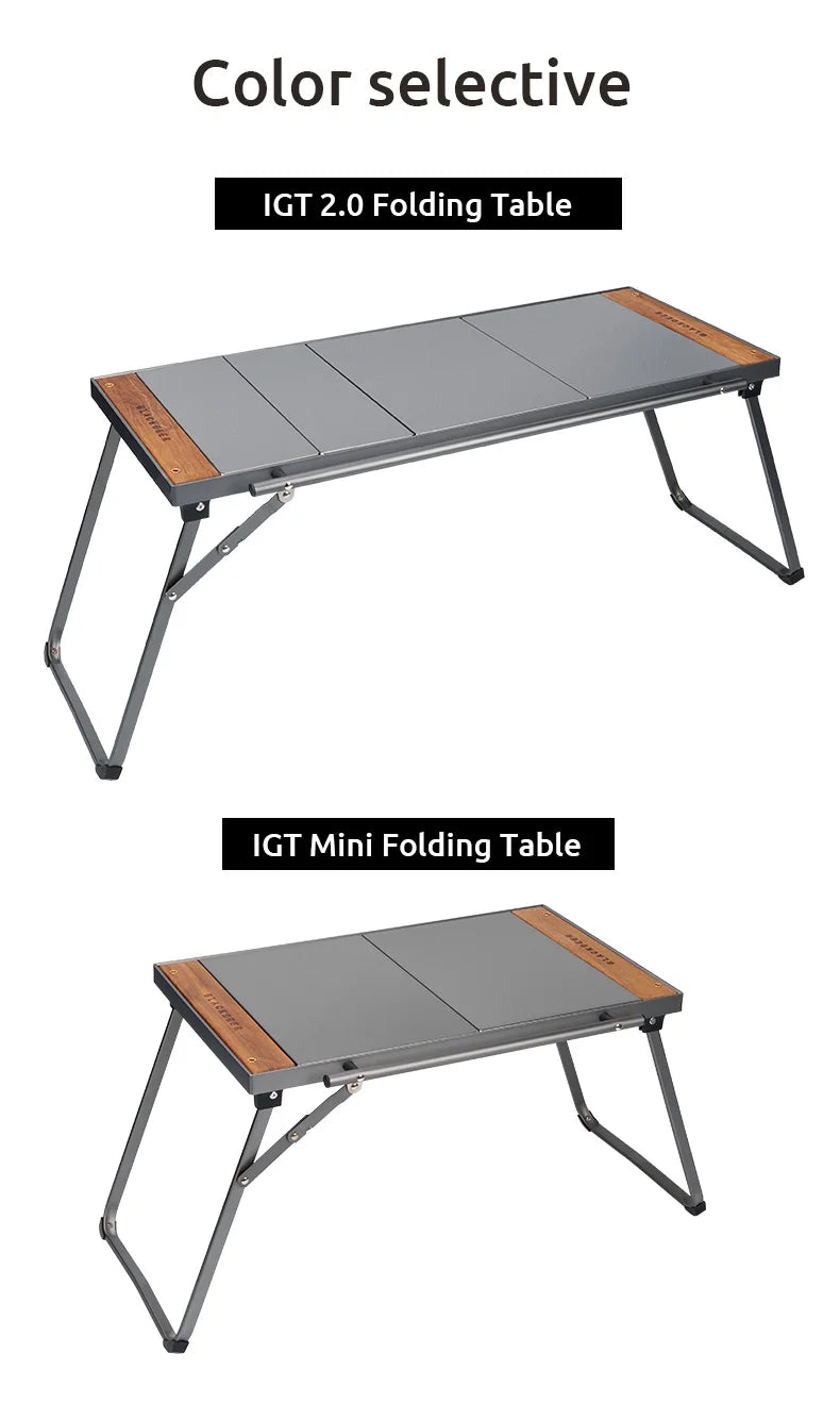 BLACKDEER Traveler-Glacier Modular Folding Camping Table - Lightweight Aluminum Alloy, 2 Sizes Available