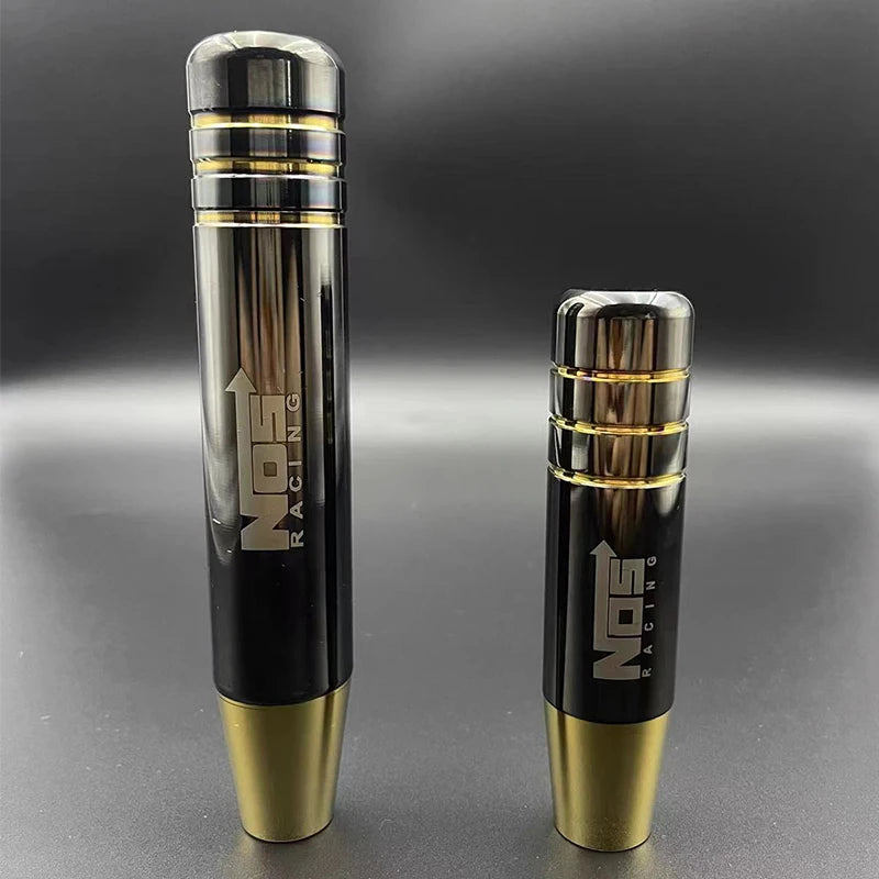 Universal Aluminum Alloy Gear Shift Knob (13cm & 18cm) - Gold & Black