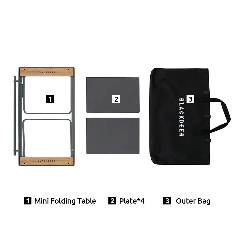 BLACKDEER Traveler-Glacier Modular Folding Camping Table - Lightweight Aluminum Alloy, 2 Sizes Available