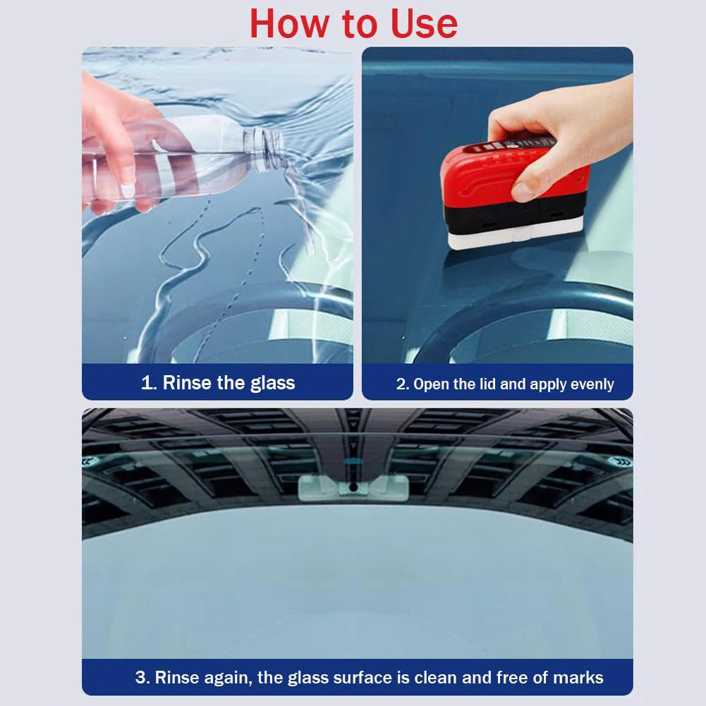 Car Windshield Oil Film Remover - All-Purpose Glass Cleaner with Hydrophobic Effect
