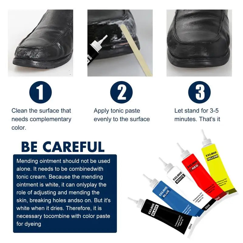20ml Advanced Leather Repair Cream - Multi-Purpose Filler & Refurbishing Kit for Car Seats, Sofas, Shoes, and More