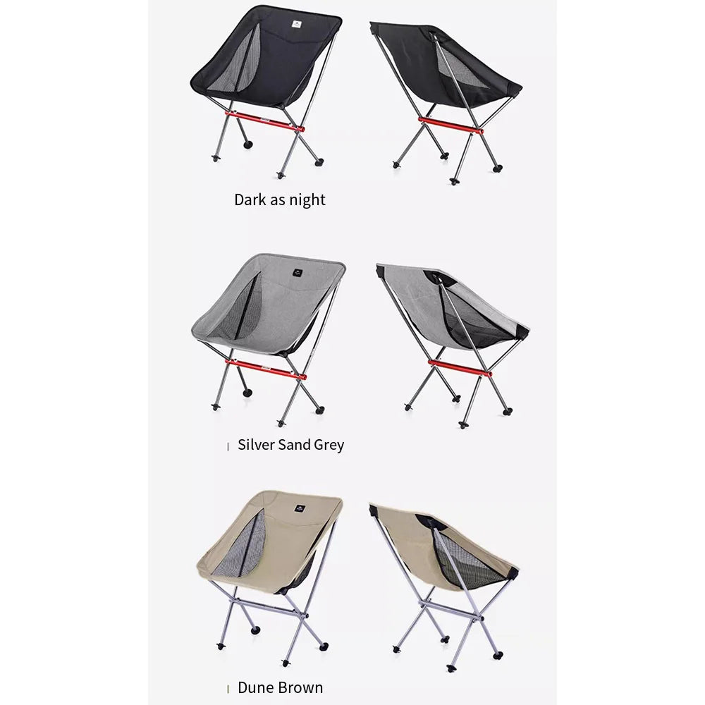 Naturehike Ultralight Folding Moon Chair – Portable Aluminum Alloy Camping Chair (Supports up to 300kg)