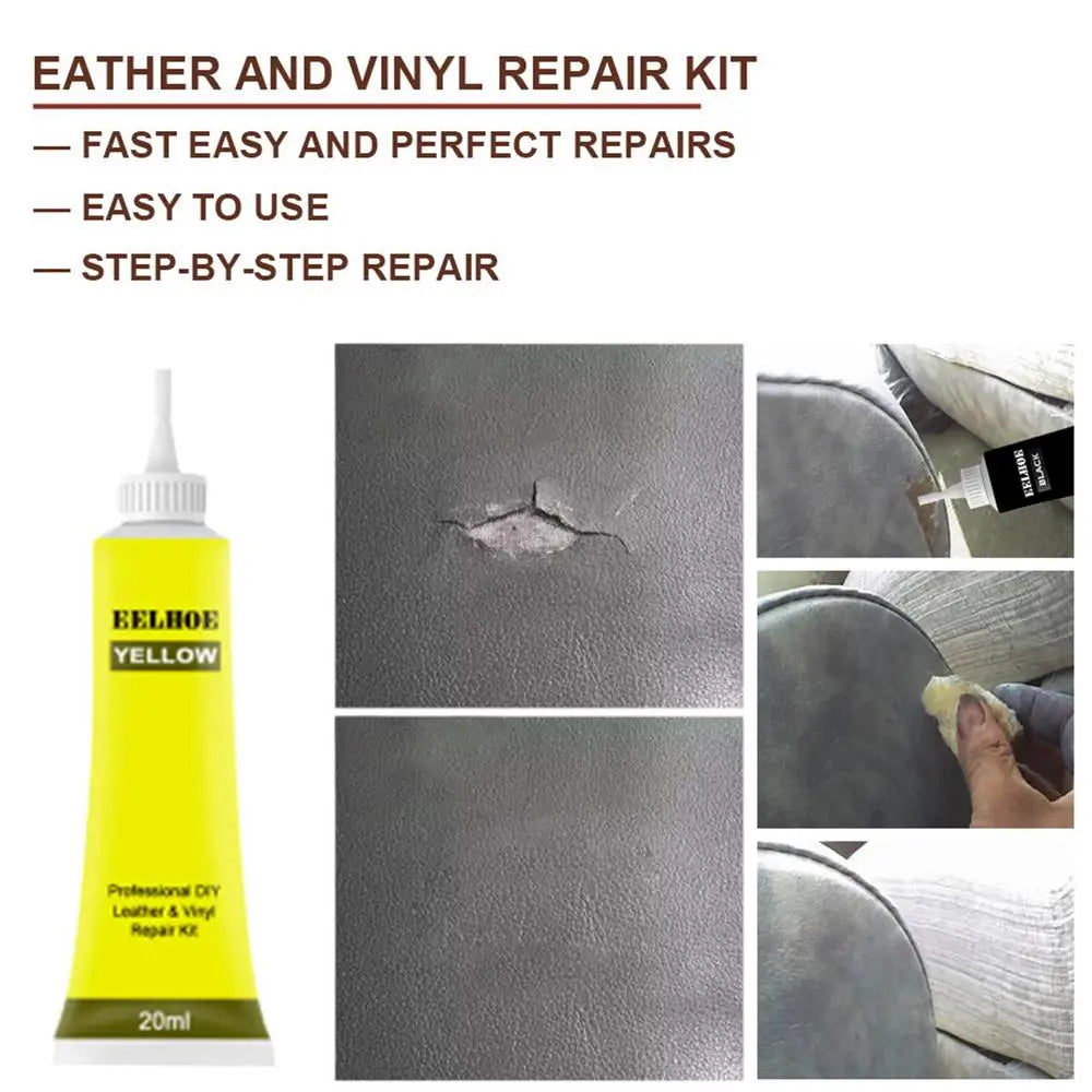 20ml Advanced Leather Repair Cream - Multi-Purpose Filler & Refurbishing Kit for Car Seats, Sofas, Shoes, and More